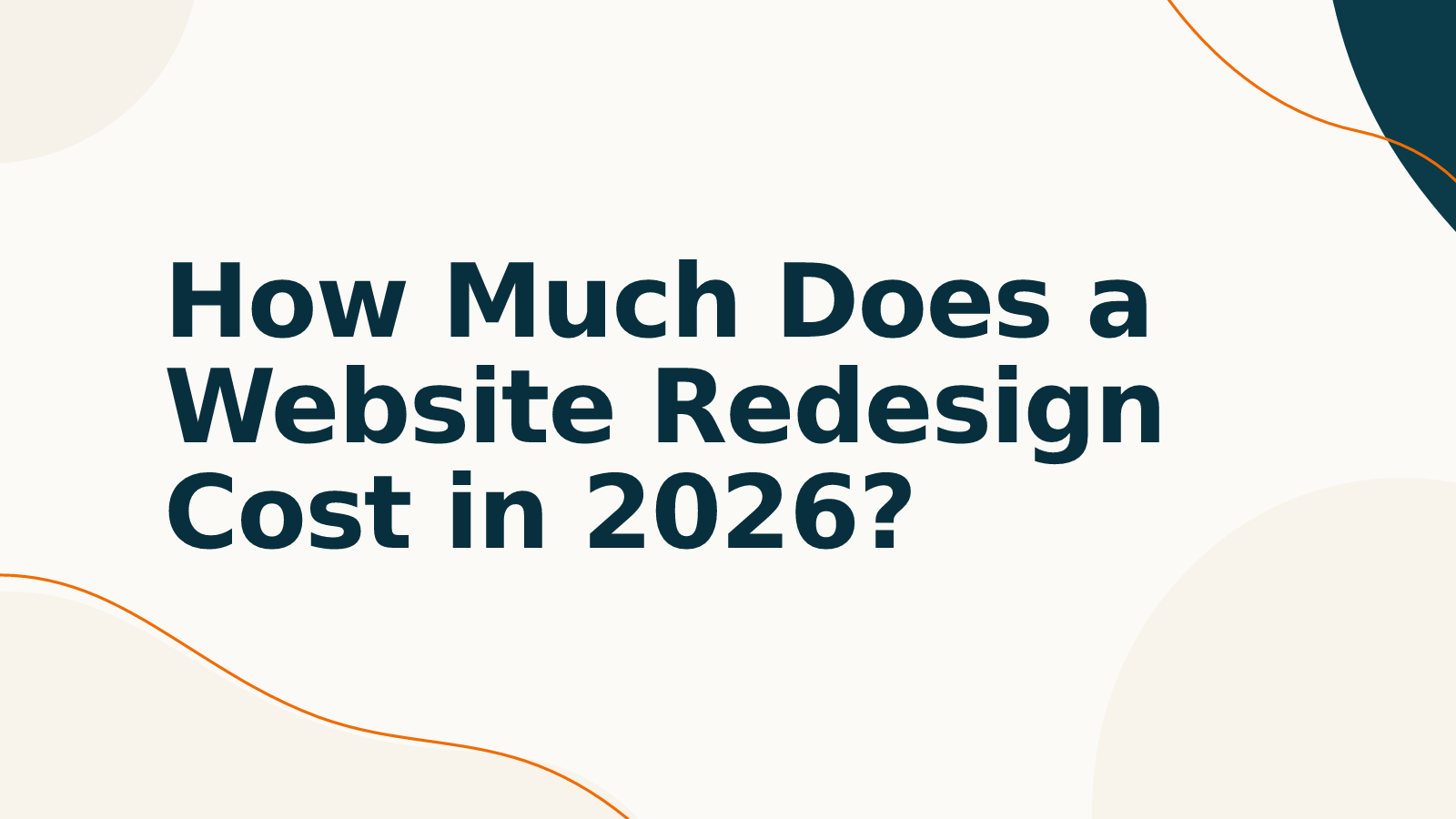 How Much Does a Website Redesign Cost in 2026?